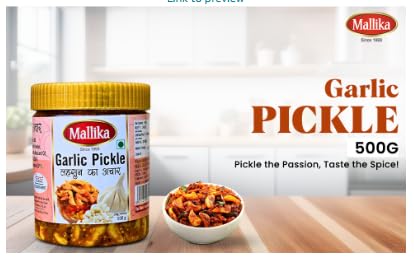 Mallika Garlic Pickle - 500G
