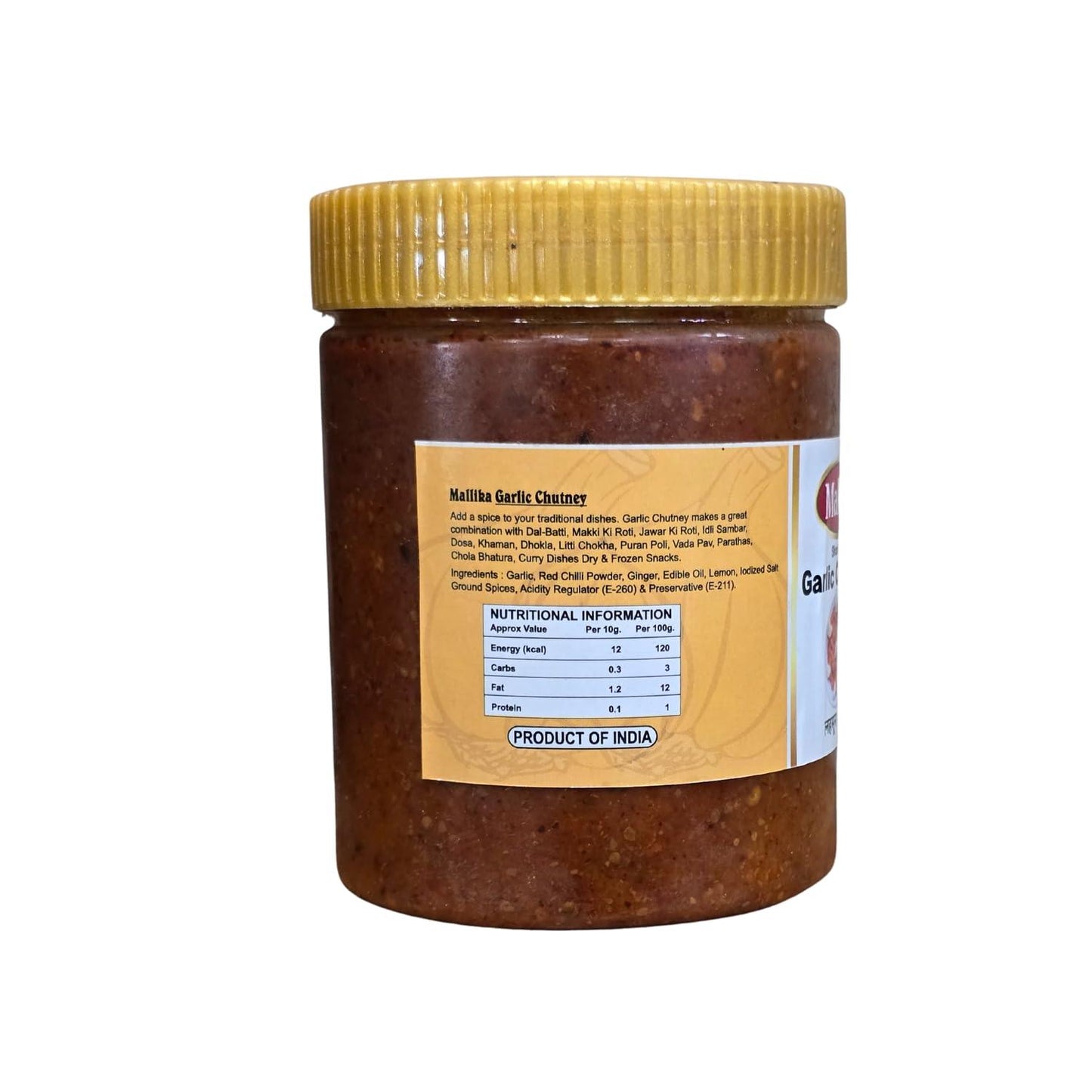 Mallika Garlic Chutney - 500G