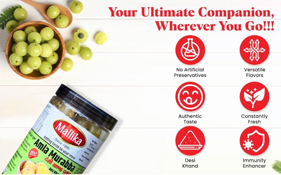Mallika Amla Murabba In Desi Khand - 700G