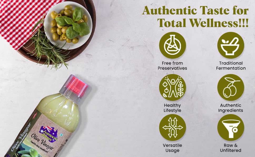 Mallika Olive Vinegar (with Mother) - 500Ml