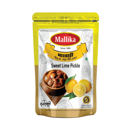Mallika Marwadi Sweet Chilli Pickle - 400G Pouch
