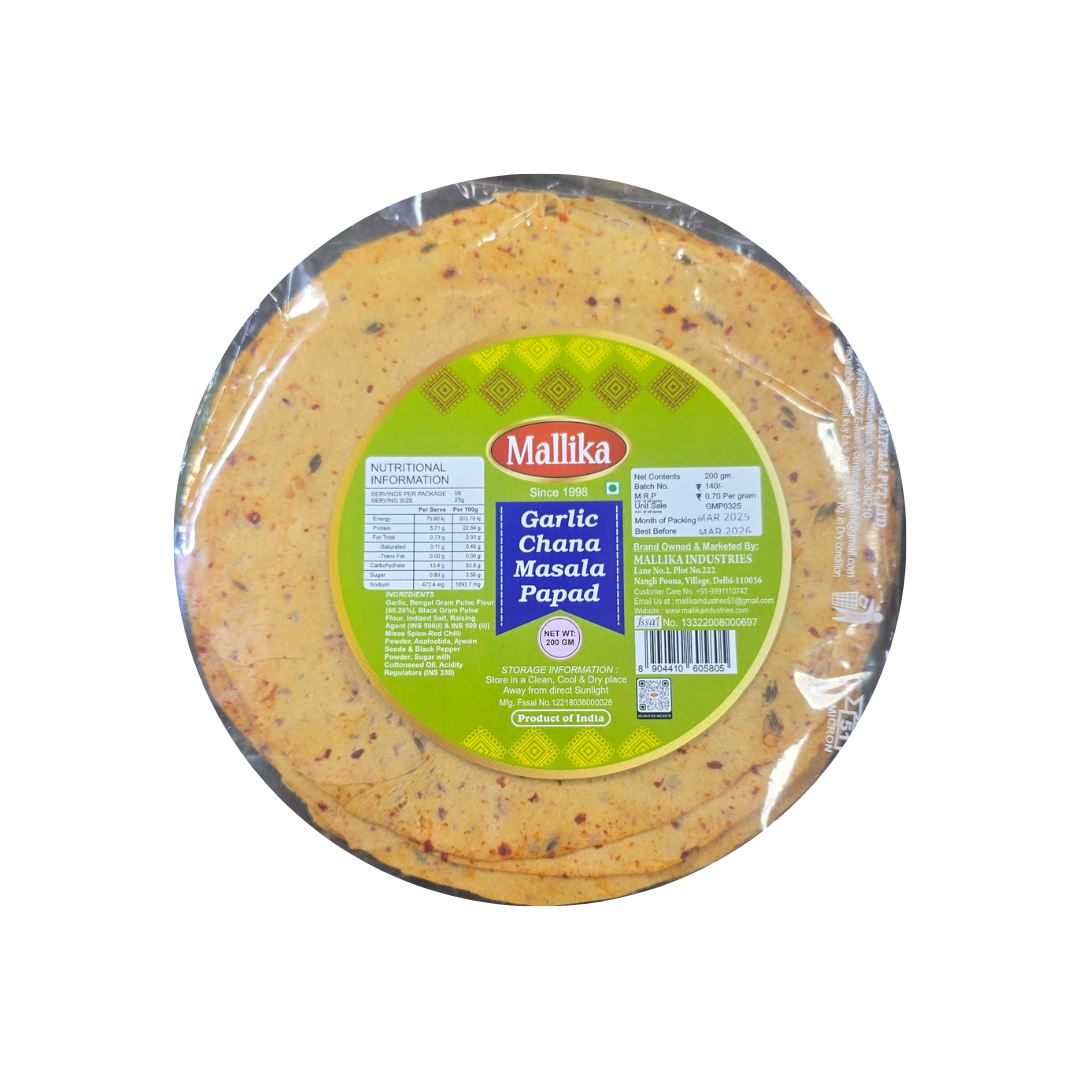 Garlic Chana Masala Papad 200g