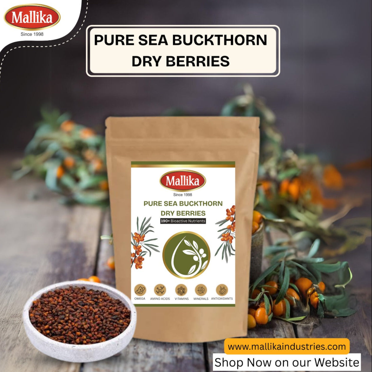 Sea Buckthorn Dry Berries 100g